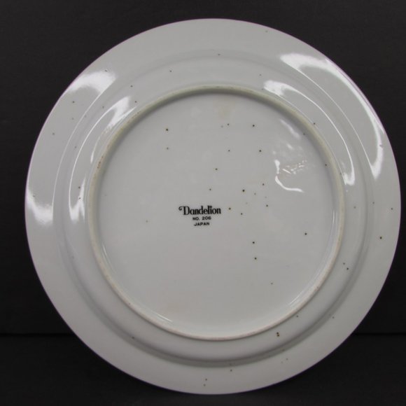 Vintage Dandelion 206 Japan Brown Speckle Stoneware Luncheon Salad 8" Plate - Picture 3 of 6